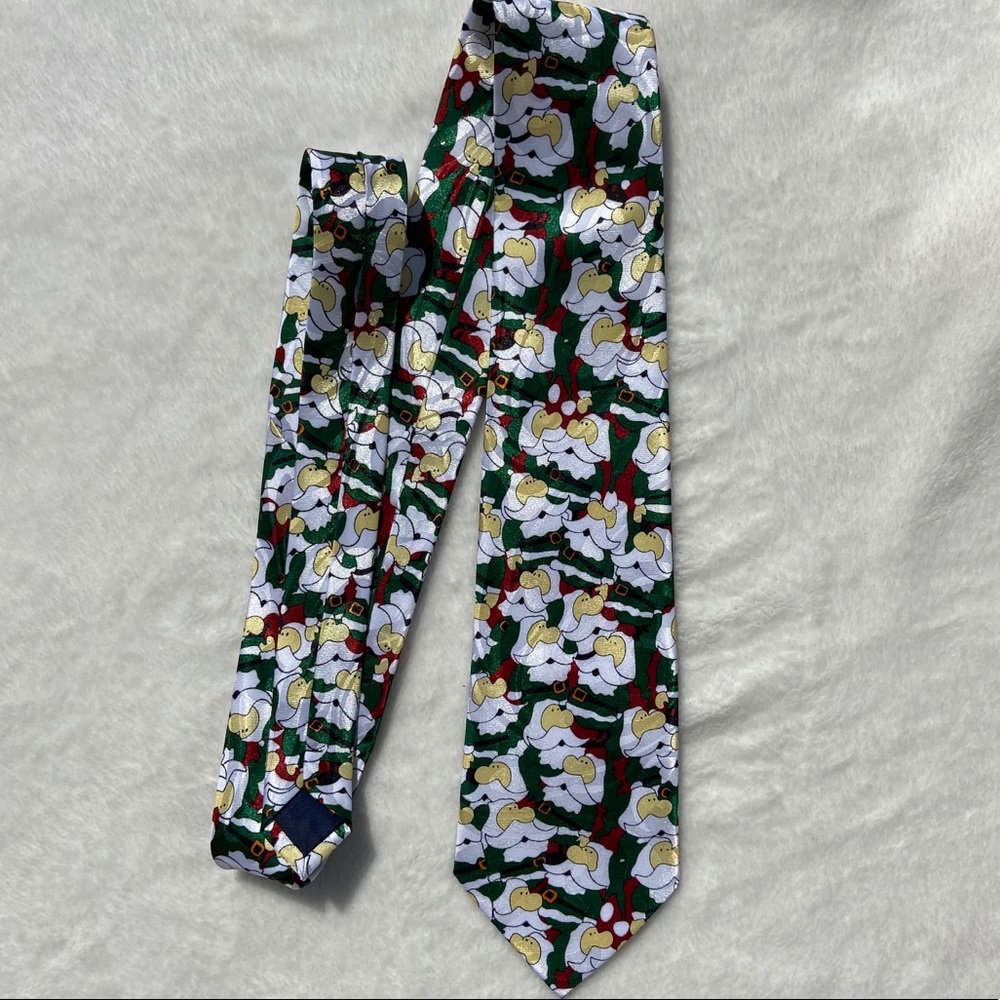 Santa Christmas Men’s Tie Steven Harris Hand Made